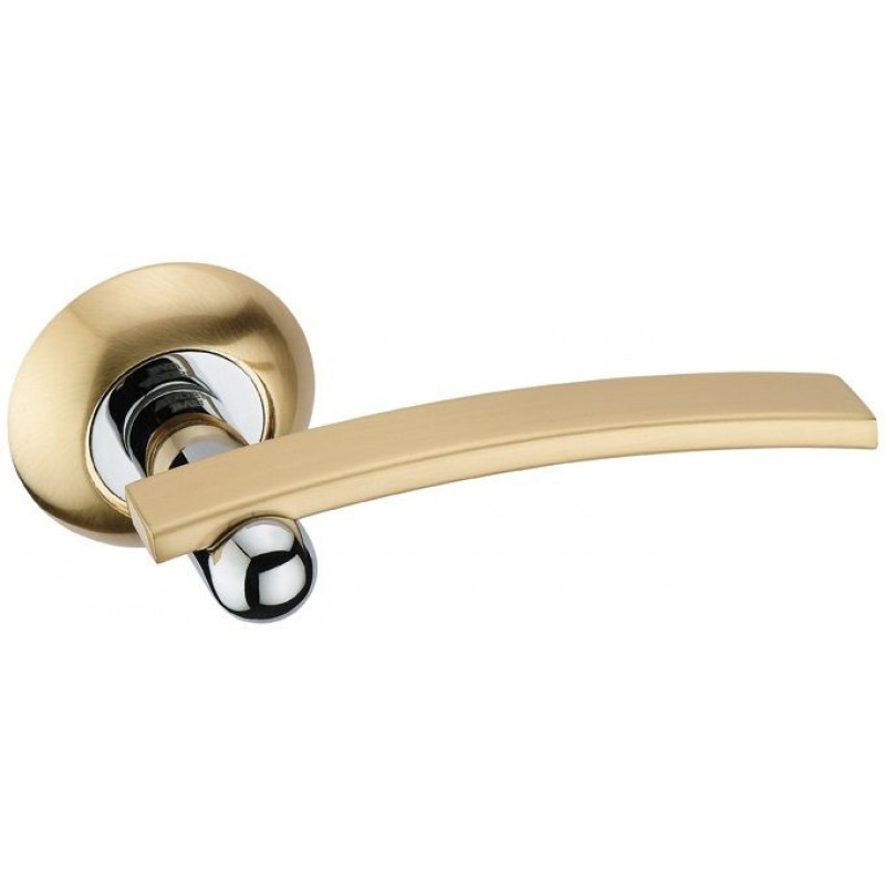 Adden bau - Дверная ручка на круглой розетке ADDEN BAU Grif A103 Gold золото Adden bau - Дверная ручка на круглой розетке ADDEN BAU Grif A103 Gold золото