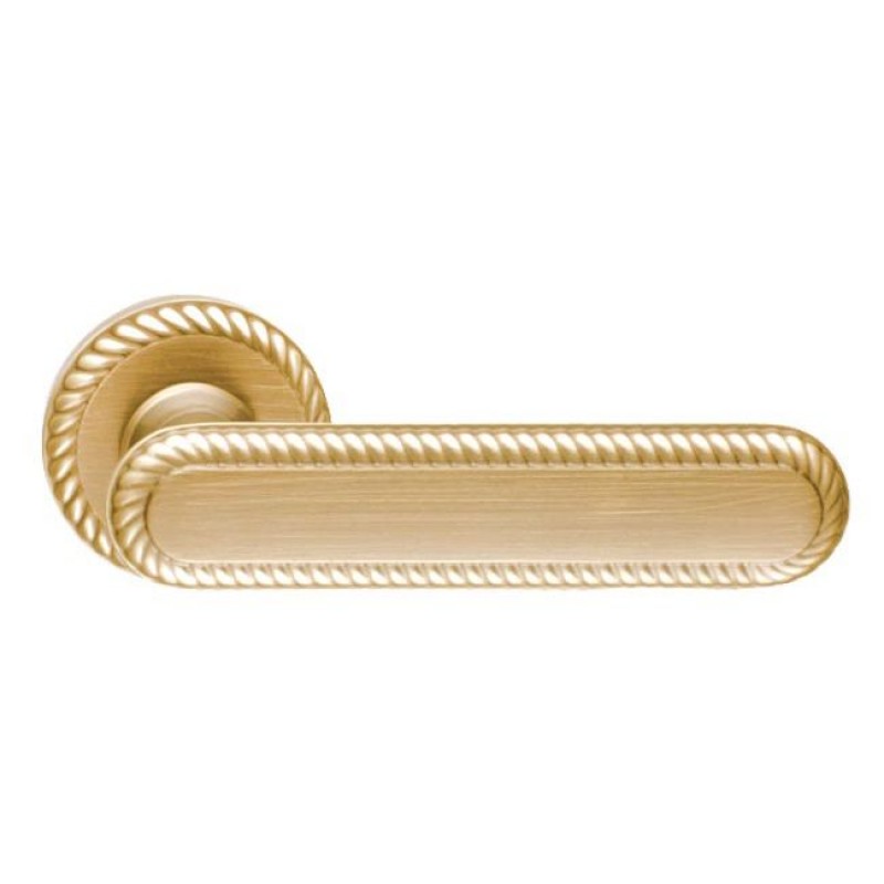 Mandelli - Ручка дверная на круглой розетке MANDELLI 1641 COCO 04/03 матовое золото/золото Mandelli - Ручка дверная на круглой розетке MANDELLI 1641 COCO 04/03 матовое золото/золото