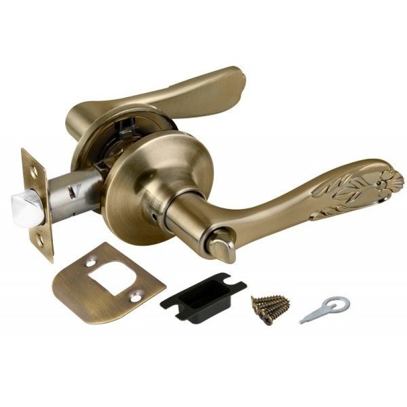 Punto - Ручка защелка 6033 AB-B (фик.) бронза Punto - Ручка защелка 6033 AB-B (фик.) бронза