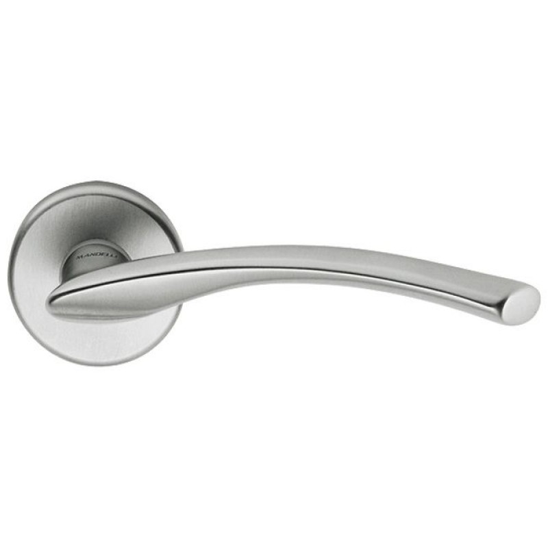 Mandelli - Ручка дверная на круглой розетке MANDELLI 351 ZOOM 26D матовый хром Mandelli - Ручка дверная на круглой розетке MANDELLI 351 ZOOM 26D матовый хром