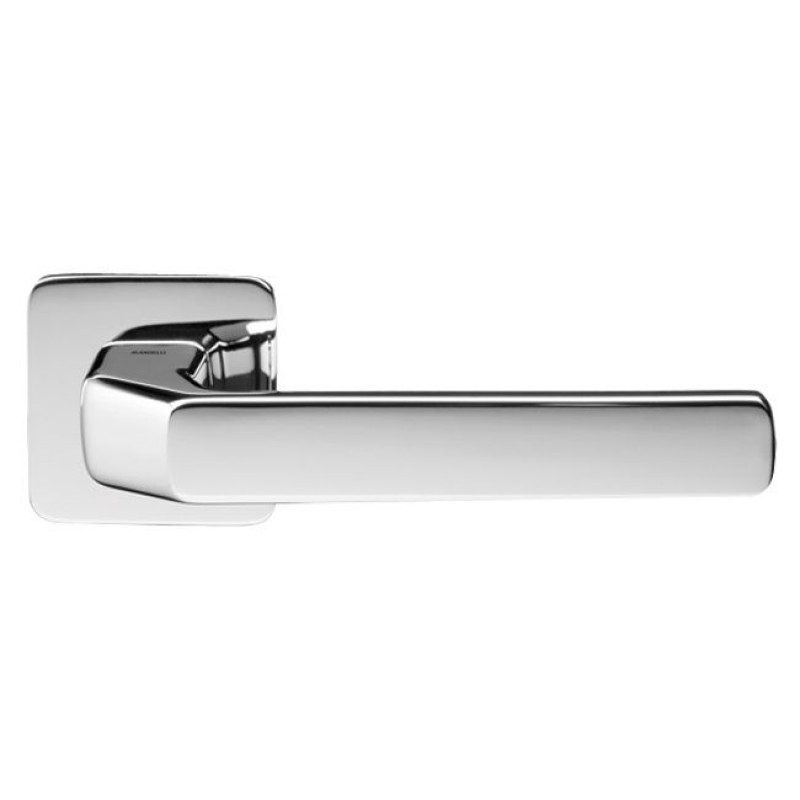 Mandelli - Ручка дверная на квадратной розетке MANDELLI 1601 FENIX 26 хром Mandelli - Ручка дверная на квадратной розетке MANDELLI 1601 FENIX 26 хром