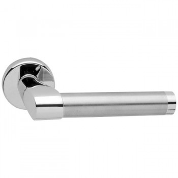 Ручка дверная на круглой розетке MANDELLI 361 TUC 26/26D хром/матовый хром