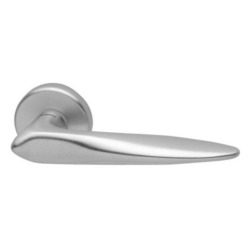Mandelli - Ручка дверная на круглой розетке MANDELLI 381 ZOE 26D матовый хром Mandelli - Ручка дверная на круглой розетке MANDELLI 381 ZOE 26D матовый хром