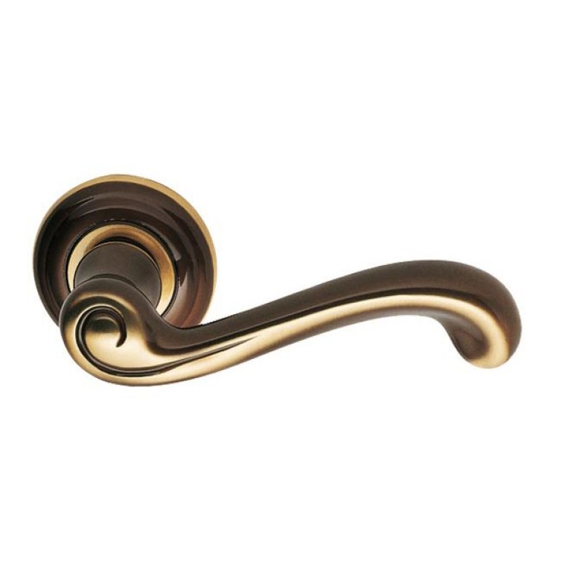 Mandelli - Ручка дверная на круглой розетке MANDELLI 441 CASTIGLIA PB/BR бронза