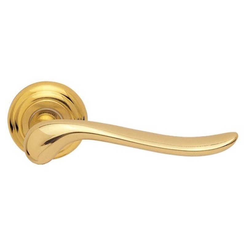 Mandelli - Ручка дверная на круглой розетке MANDELLI 691 RONDO 04 матовое золото Mandelli - Ручка дверная на круглой розетке MANDELLI 691 RONDO 04 матовое золото