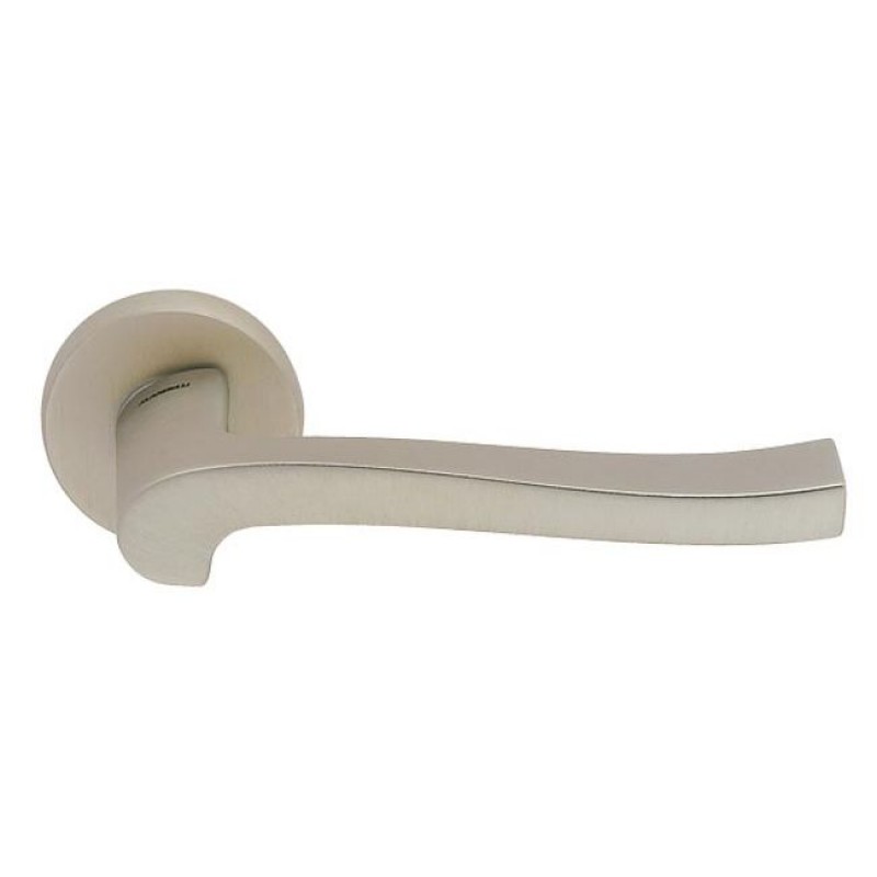 Mandelli - Ручка дверная на круглой розетке MANDELLI 1071 OLA MSN матовый никель