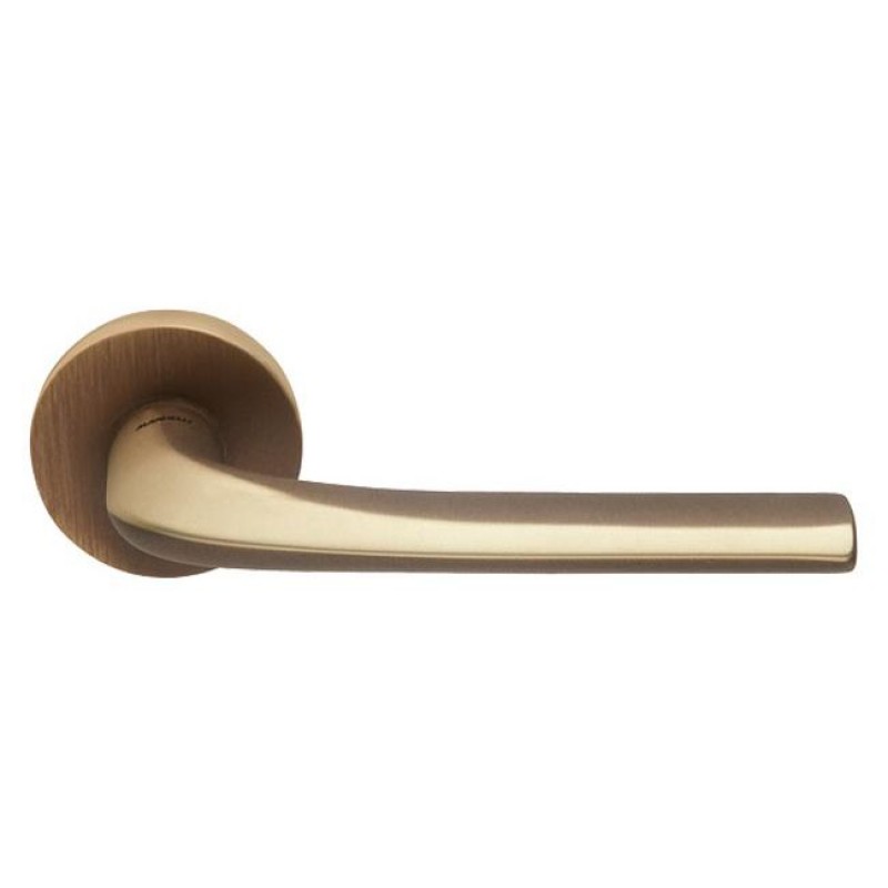 Mandelli - Ручка дверная на круглой розетке MANDELLI 721 FILO MBR матовая бронза Mandelli - Ручка дверная на круглой розетке MANDELLI 721 FILO MBR матовая бронза
