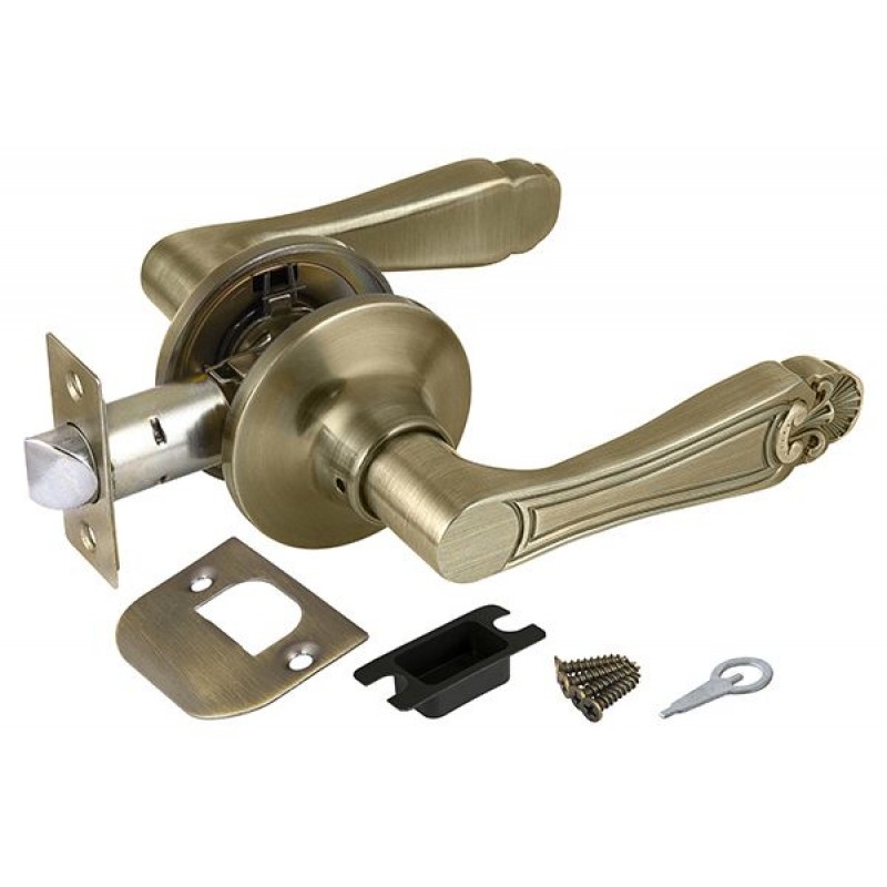 Fuaro - Ручка защелка FUARO 637/BL АB-P бронза без фик. Fuaro - Ручка защелка FUARO 637/BL АB-P бронза без фик.