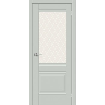Прима-3 Grey Matt White Сrystal