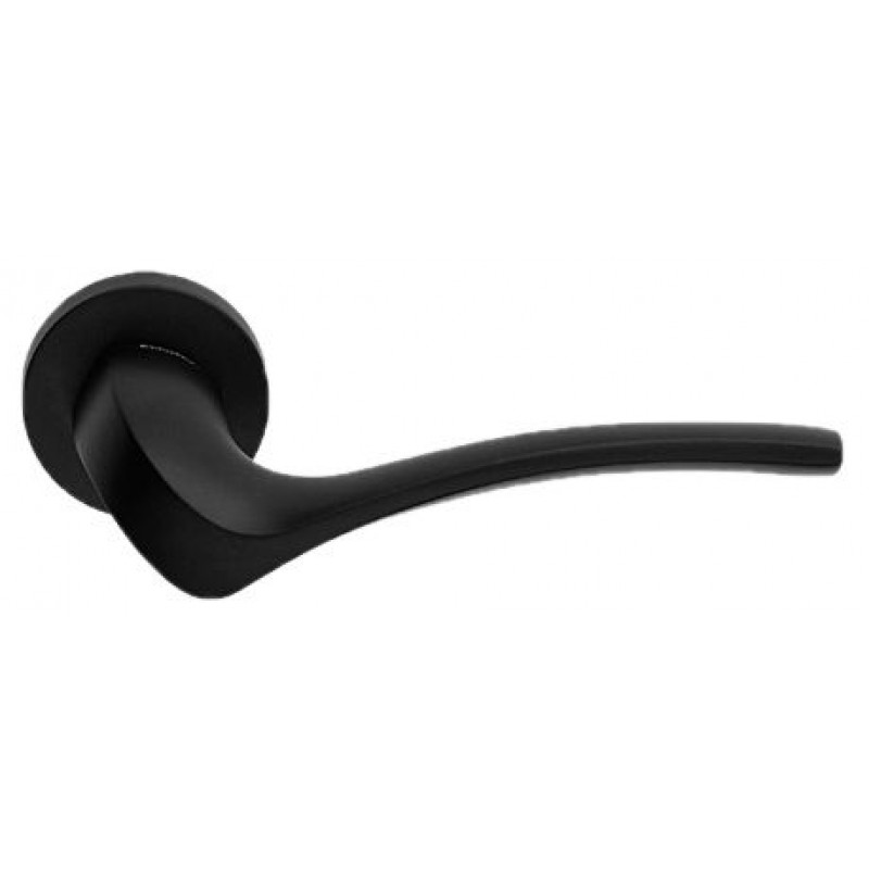 Linea Cali - Дверная ручка LINEA CALI на круглой розетке IBIS 691 RO 023 VE матовый черный Linea Cali - Дверная ручка LINEA CALI на круглой розетке IBIS 691 RO 023 VE матовый черный