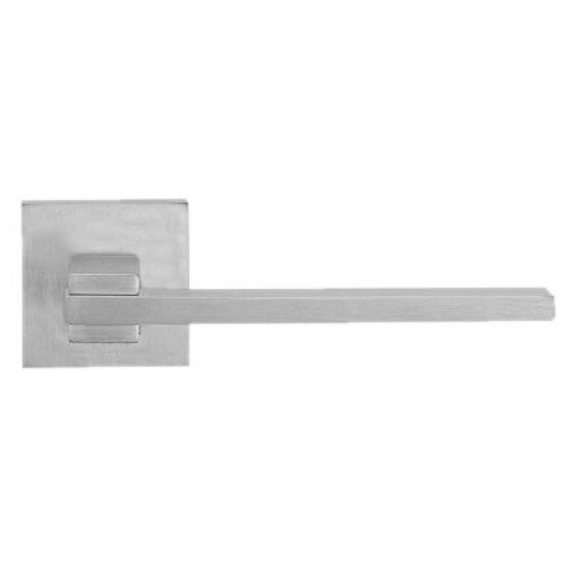 Linea Cali - Дверная ручка LINEA CALI SLIM 1110 RO 019 на квадратной розетке CS хром матовый Linea Cali - Дверная ручка LINEA CALI SLIM 1110 RO 019 на квадратной розетке CS хром матовый