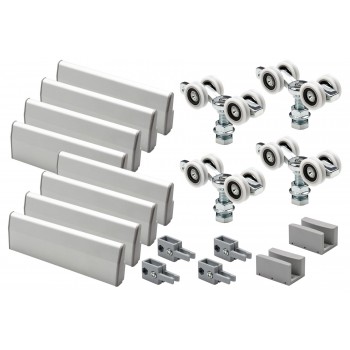 K.Sistem SET-50 GLASS раздвижная система на 2 стеклянное полотно до  50 кг + профиль 3м