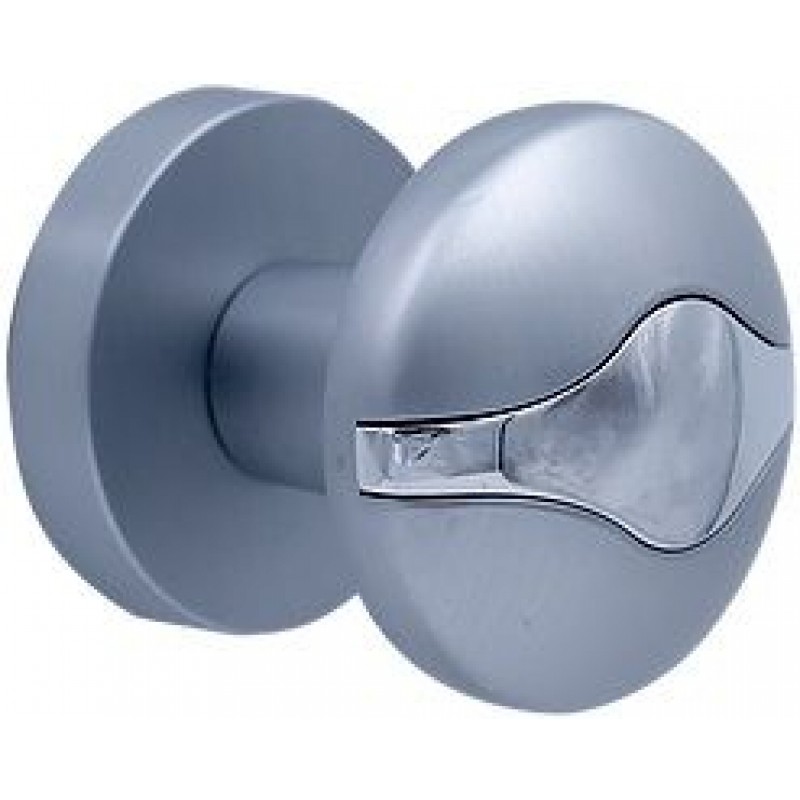 - Дверная ручка-кноб PIRUETTE TWINS L147 MATTE CHROME матовый хром