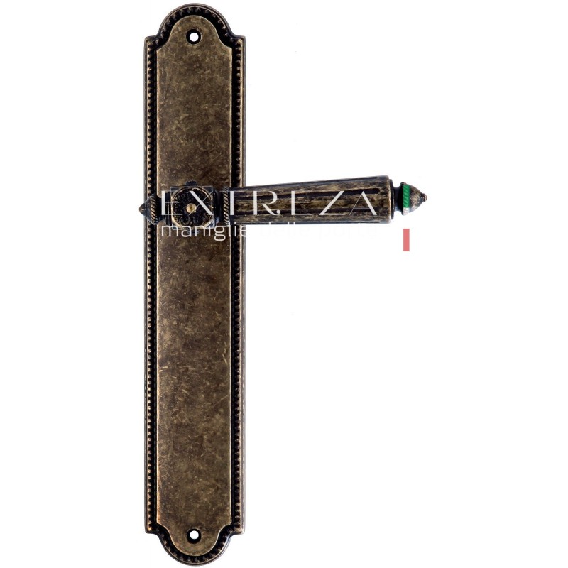 Extreza - Дверная ручка Extreza LEON (Леон) 303 на планке PL03 античная бронза F23 Extreza - Дверная ручка Extreza LEON (Леон) 303 на планке PL03 античная бронза F23