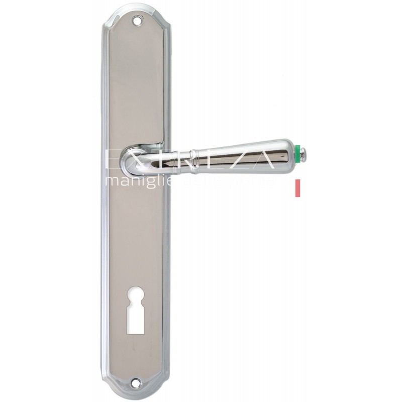 Extreza - Дверная ручка Extreza PETRA (Петра) 304 на планке PL01 KEY полированный хром F04 Extreza - Дверная ручка Extreza PETRA (Петра) 304 на планке PL01 KEY полированный хром F04