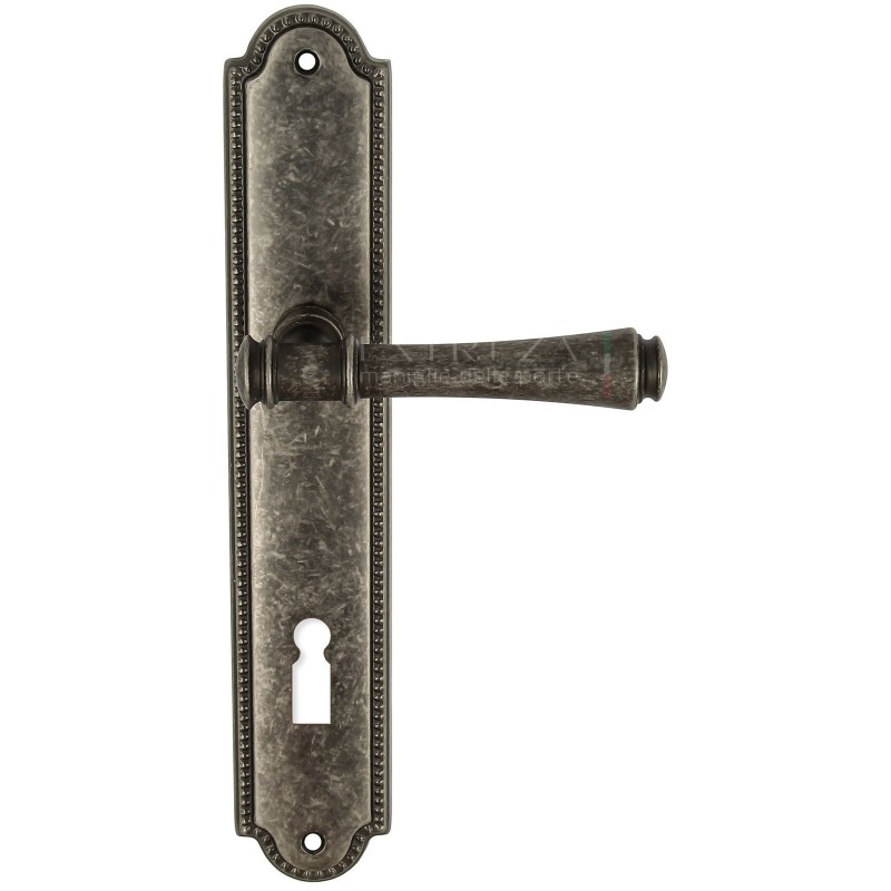 Extreza - Дверная ручка Extreza PIERO (Пиеро) 326 на планке PL03 KEY античное серебро F45 Extreza - Дверная ручка Extreza PIERO (Пиеро) 326 на планке PL03 KEY античное серебро F45