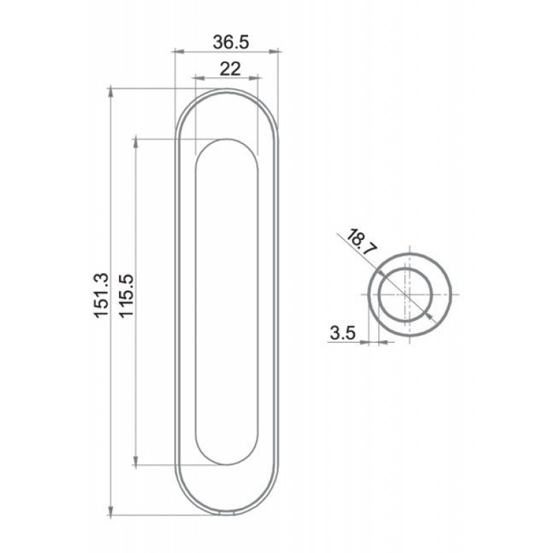 Ренц - Ручки для раздвижных дверей RENZ SDH 401 AB античная бронза Ренц - Ручки для раздвижных дверей RENZ SDH 401 AB античная бронза