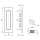 Armadillo - Ручка для раздвижных дверей SH010 URB CP-8 хром