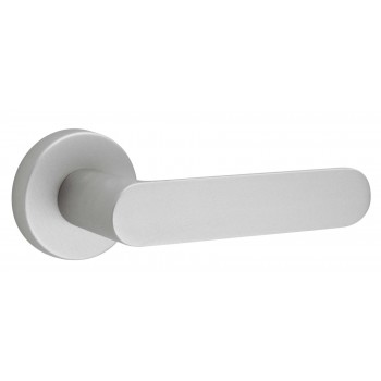 Дверная ручка FIMET SHAPE 1320/232 на круглой розетке, матовый хром F16