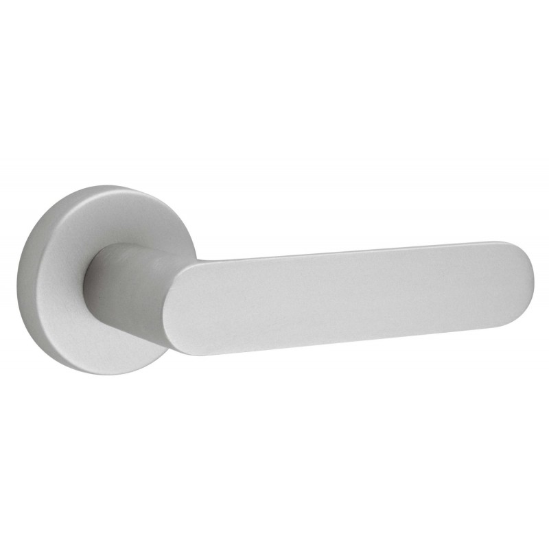 Fimet - Дверная ручка FIMET SHAPE 1320/232 на круглой розетке, матовый хром F16 Fimet - Дверная ручка FIMET SHAPE 1320/232 на круглой розетке, матовый хром F16