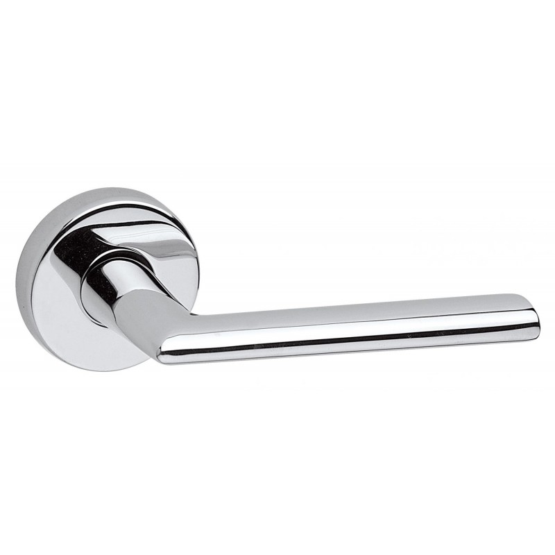 Fimet - Дверная ручка FIMET SLIM 1063/273 на круглой розетке, полированный хром F04 Fimet - Дверная ручка FIMET SLIM 1063/273 на круглой розетке, полированный хром F04
